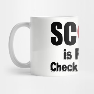 Darts Score is funny (black) Mug